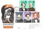 G.B. - FDC - British Explorers -18.04.73 (26-0799) - Leicester Postmark