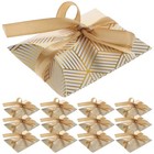 50 Pcs Gold-stitched Gift Box Baby Small Candy Boxes Party Favors Paper Goodies