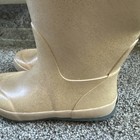 Bogs Girls Size 2 Tan Sparkly Rubber Rain Boots EUC — photo 4