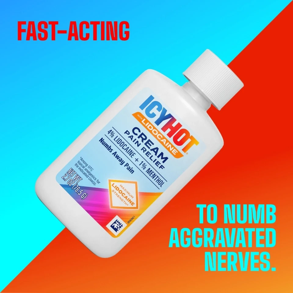 Crema Alivio del Dolor Max Strength con Lidocaína Plus Mentol, 2.7 Onzas Foto 4 de 4