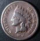 1872 INDIAN HEAD CENT - VG VERY GOOD