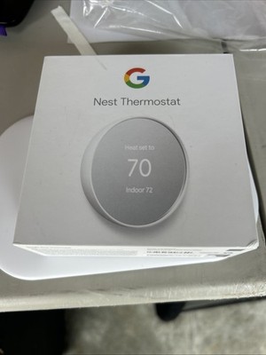Google Nest Learning Thermostat (4th Gen Polished Silver + Sensor) OB FAST SHIP