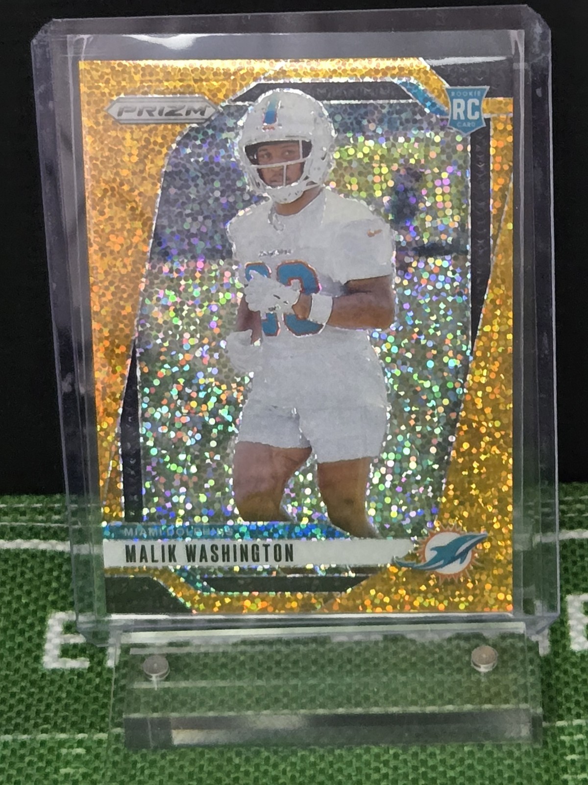 2024 Panini Prizm - Malik Washington #371 Gold Sparkle Prizm /24 (RC)