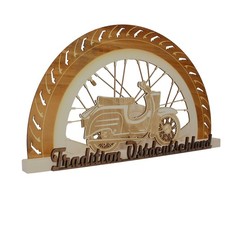 Holz Schwibbogen Led BatterieTradition Ostdeutschland Simson Schwalbe KR51/2
