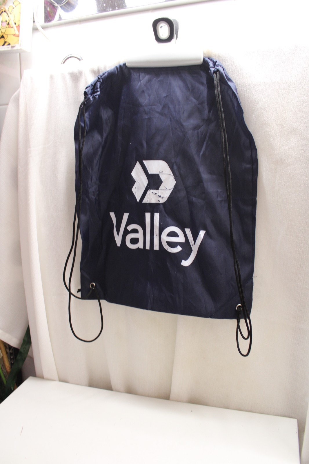 Blue Nylon VALLEY Drawstring Backpack - Custom Pu… - image 1