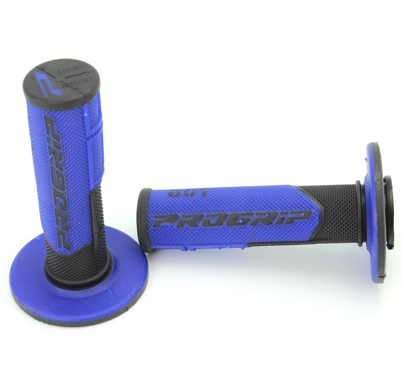 Poignées moto ProGrip 801 anti-vibrations en gomme bi-densité