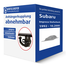 Brink Anhängerkupplung abnehmbar für SUBARU Impreza Stufenheck Typ GC AHK