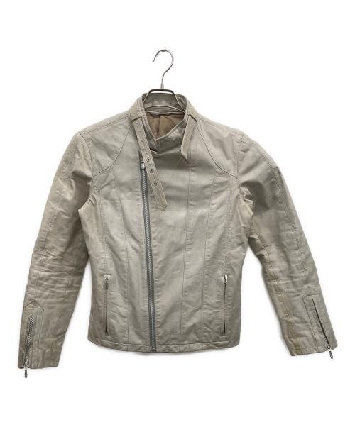 TORNADO MART vintage leather jacket white | eBay