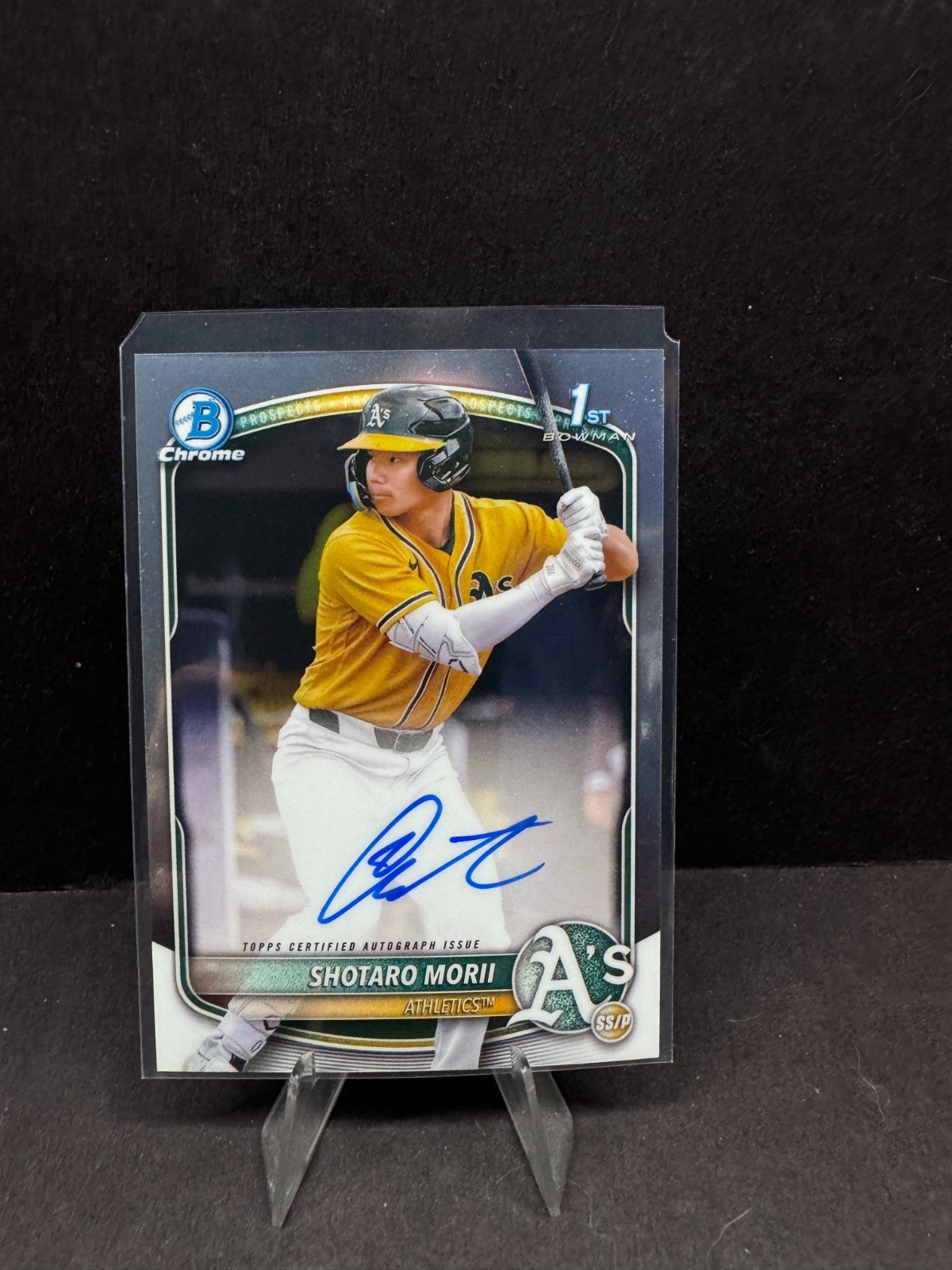 2025 Bowman Chrome Shotaro Morii Auto 1st #CPA-SM Athletics