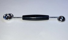 Ekco Stainless Steel Double End Melon Baller - Black Plastic Handle