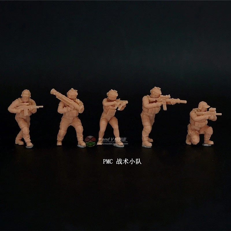 3D printed 1/72 Modern US "MPRI - PMC Tactical Team" 5 man group model - Image 2 of 3