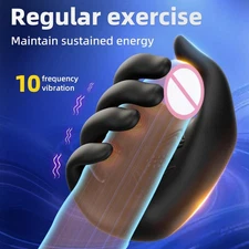 Electric Penis Delay Trainer Toy Shock Male Pneis Glans Girth Enhancer for Male
