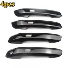 Accesorios de tapicería de manija de puerta negro brillante para Audi Q5 A4 A5 2018-2022