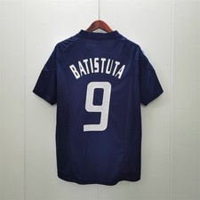 Vintage Gabriel Batistuta #9 2002 World Cup Argentina Blue Away Kit | Size L
