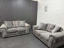 Verona 2 and 2 Sofa Set With Scatter Back Cushions  DELIVERY AVAILABLE