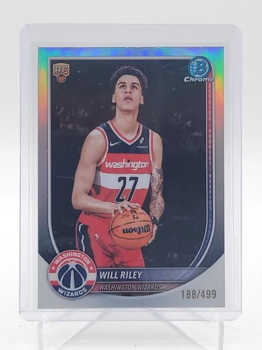 2025 Bowman Basketball Refractor Will Riley #BCV-21