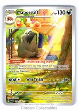 Mabosstiff 218/198 IR Illustration Rare Scarlet & Violet Pokemon Near Mint