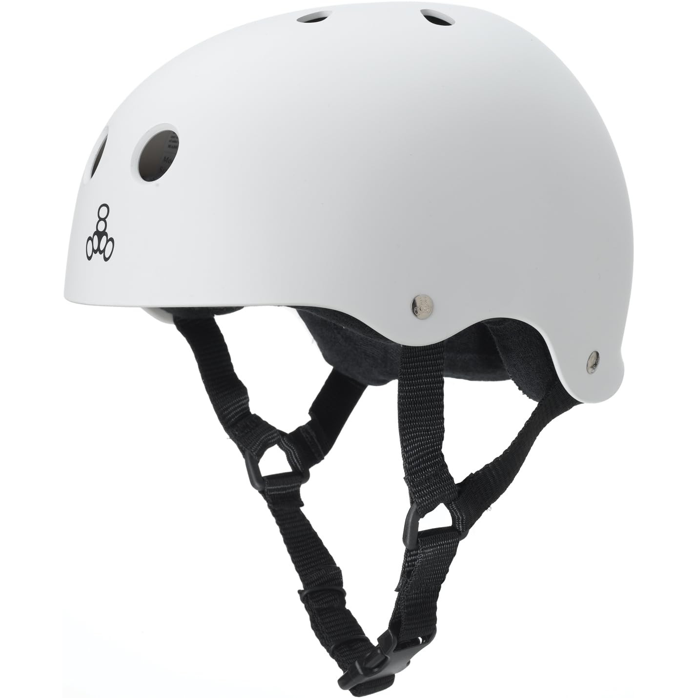Triple Eight Sweatsaver Liner Skateboarding Helmet, White Ru