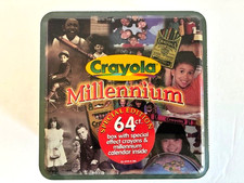 1999 Crayola Millennium 64-count Crayon Set- NEW in Sealed Metal Box