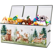 Extra Groß Aufbewahrungsbox mit Deckel Kinder, Zusammenklappbare Oxford-Spiel...