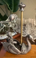 Michael Ricker Pewter Park City Carousel Benji on Swan MINT Condition LE  $175