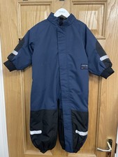 Tuta da sci Polarn O. Pyret 1-1,5 anni blu impermeabile imbottita, taglia 86