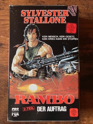 Rambo 2 - Der Auftrag CBS Fox Video VHS Erstauflage - verschweisste Softbox VHS