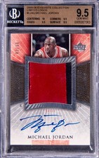 Michael Jordan 2005 Exquisite Limited Logos #LLMJ BGS 9.5 Auto 10 43/50