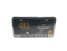 Automotive Gold Nissan Pathfinder Chrome License Plate Frame Usa Sealed