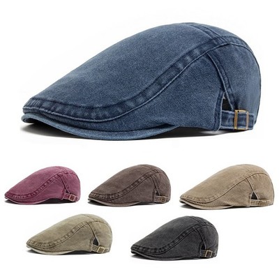 Men Vintage Flat Cap Driver Hat Adjustable Casual Golf Newsboy Unisex