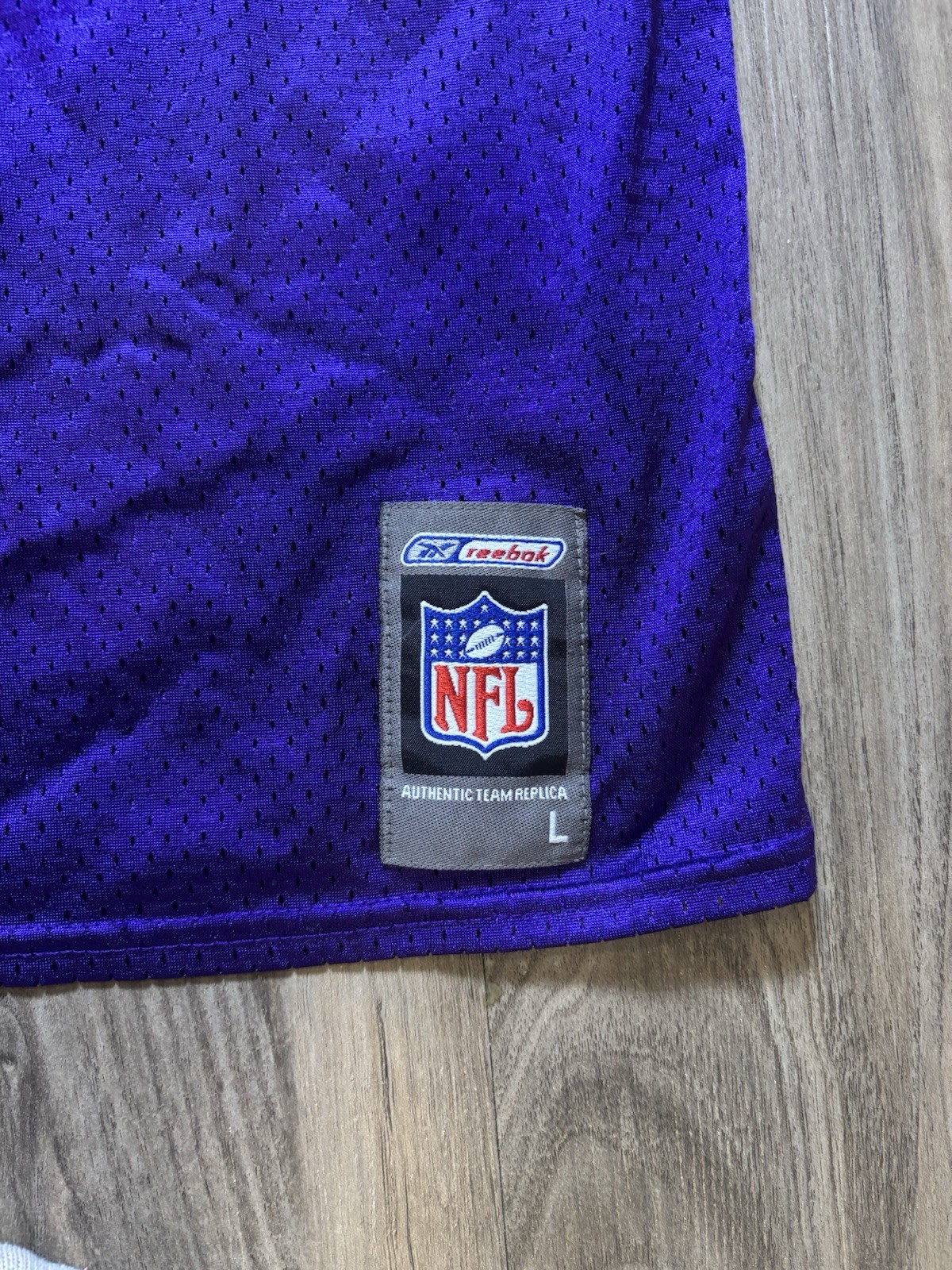 Vintage Reebok Minnesota Vikings NFL Blank Jersey Size L thumbnail 2