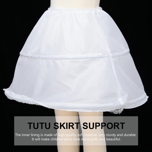 1pc Children Tutu Skirt Bone Outfit Dress Brace (White) short pannier - Picture 11 of 12