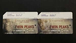 FULL set 2 cards Twin Peaks NYC MTA subway Metrocards Who Killed Laura Palmer?