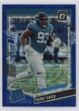 2023 Panini Donruss Optic Rated Rookie Blue Scope Prizm Tyler Lacy #253 5y7