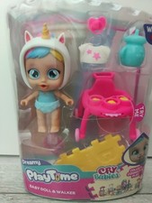 Brand New Cry Babies Play time Baby Doll&Walker Dreamy