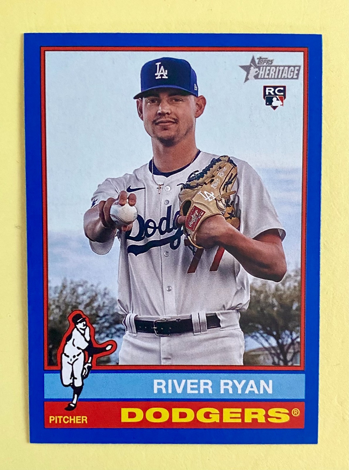 2025 Topps Heritage #45  River Ryan ~ Dark Blue Border