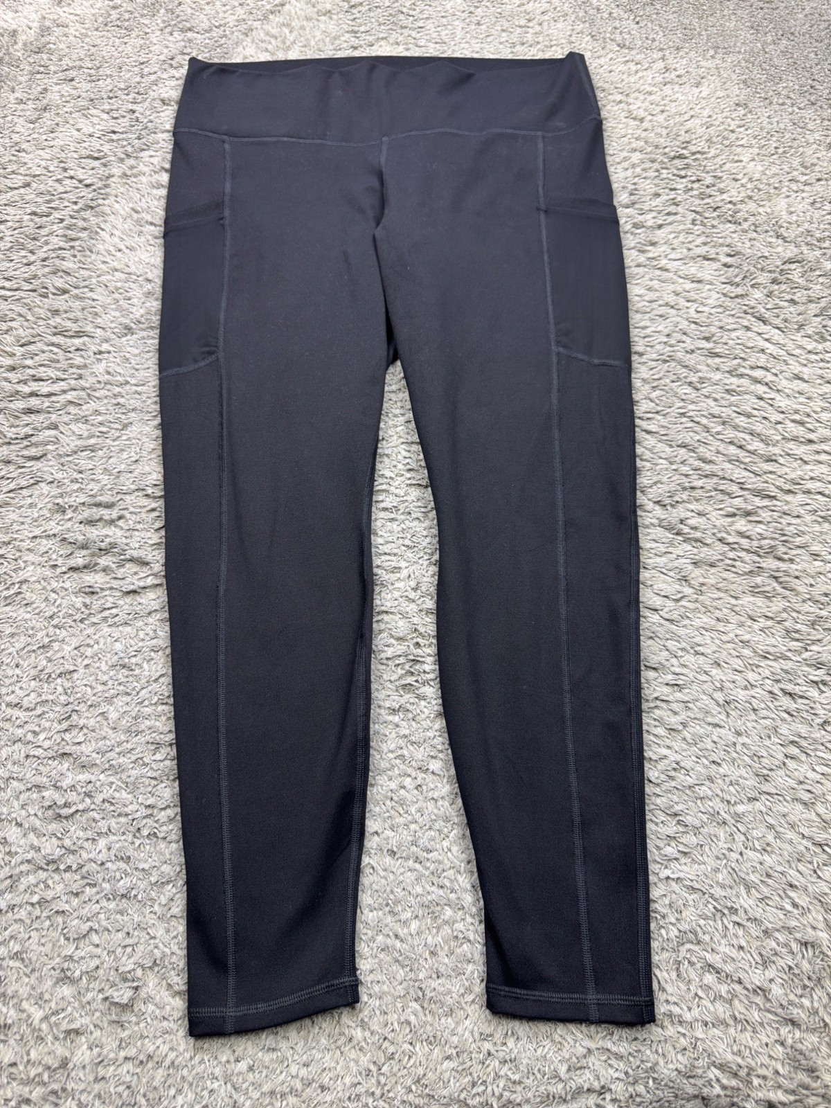 Fabletics Women 2X Powerhold High Rise Black Ankle Crop Leggings