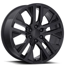 24x10" GMC CarbonPro Wheels FR 96 Gloss Black OEM Replica Rims
