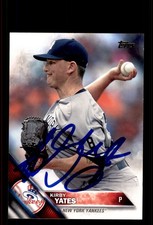 Signed Baseball Card Auto Kirby Yates 2016 Topps Update #US215 New York Yankees