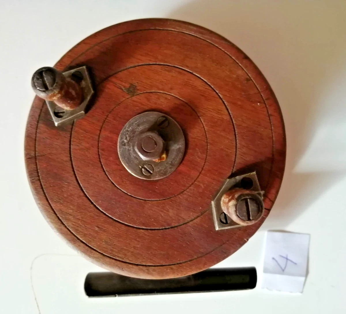 Moulinet De Pêche Ancien En Laiton - Marque S Allcock & Co, Taille 2,5 - Vintage, Occasion Fonctionnel
