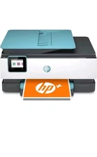 Hp OfficeJet 8028 Blue All-In-One Wireless Color Inkjet Printer/No With Ink