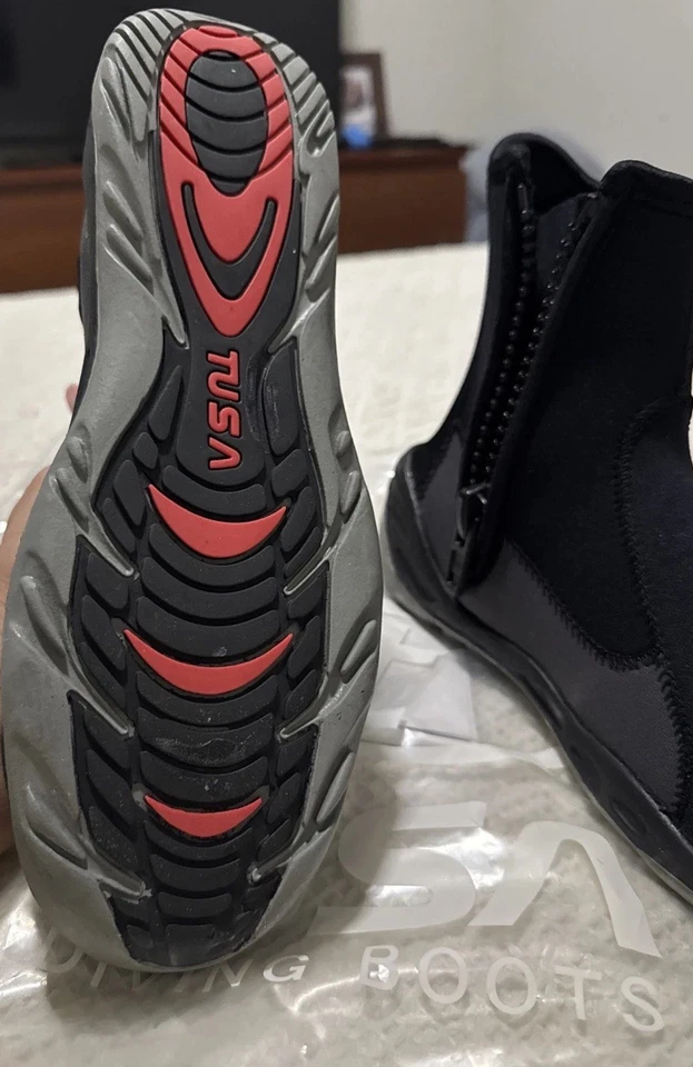 Botas de buceo de neopreno Tusa Imprex para hombre talla 9. Negro Foto 4 de 4