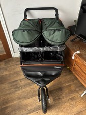 Out n About Double Nipper 360 V4 with upgraded V5 spec fabrics in Sycamore Green