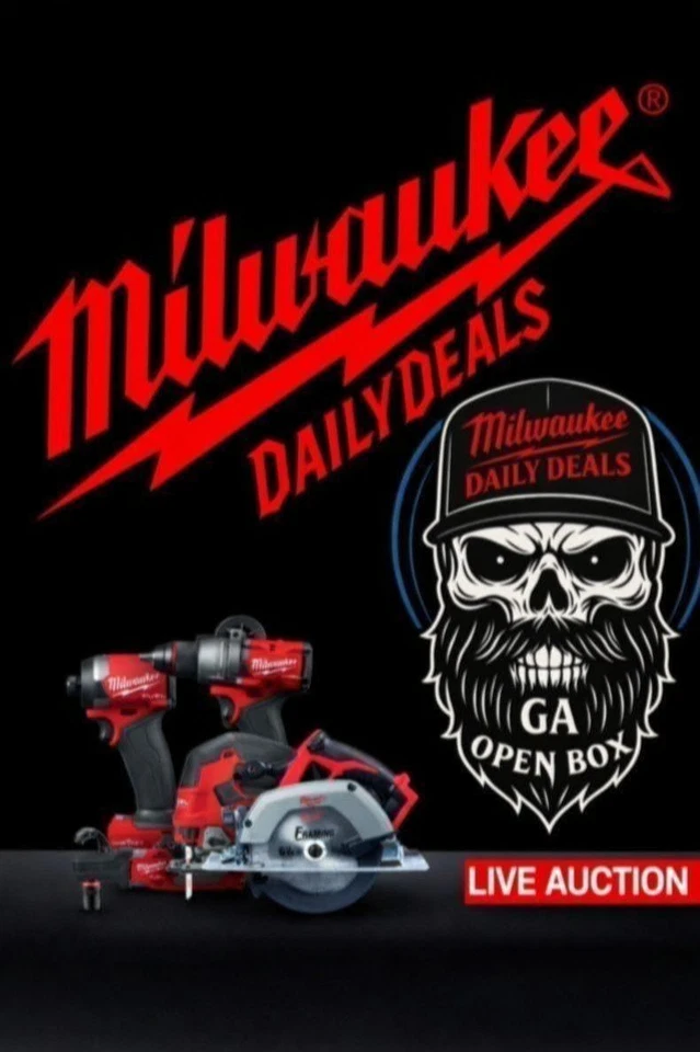 $1 Milwaukee Power Tools New Sudden Death 07/03/26 with GA Open