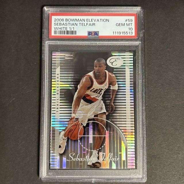 PSA 10 🚨 2006-07 Bowman Elevation White #59 Sebastian Telfair 1/1 👀 Blazers