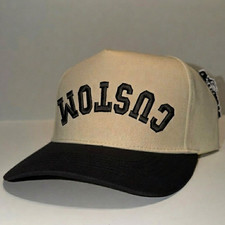 Custom Upside Down Text College Embroidered Two Tone Bachelor Trip Baseball Cap