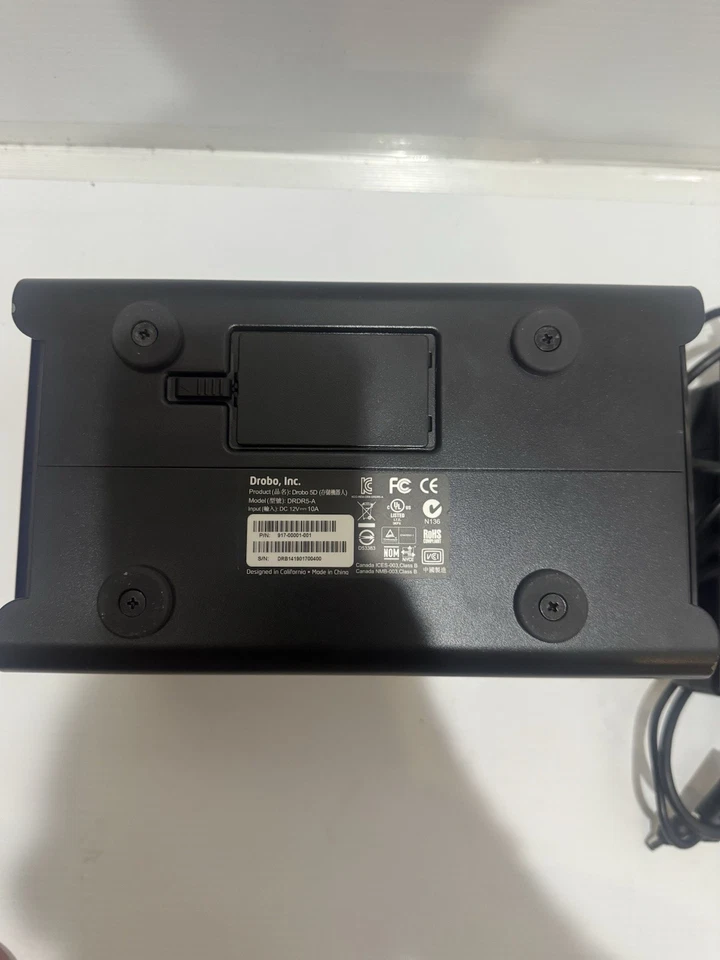 Drobo 5D DRDR5-A EXTERNAL RAID ENCLOSURE 15TB (5 x 3TB Drives) Thunderbolt, USB3 - Image 3 of 4