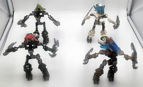 Lot of 4 Vintage 2004 LEGO BIONICLES Vahki Sets 8616,8617,8618,8619 - Complete