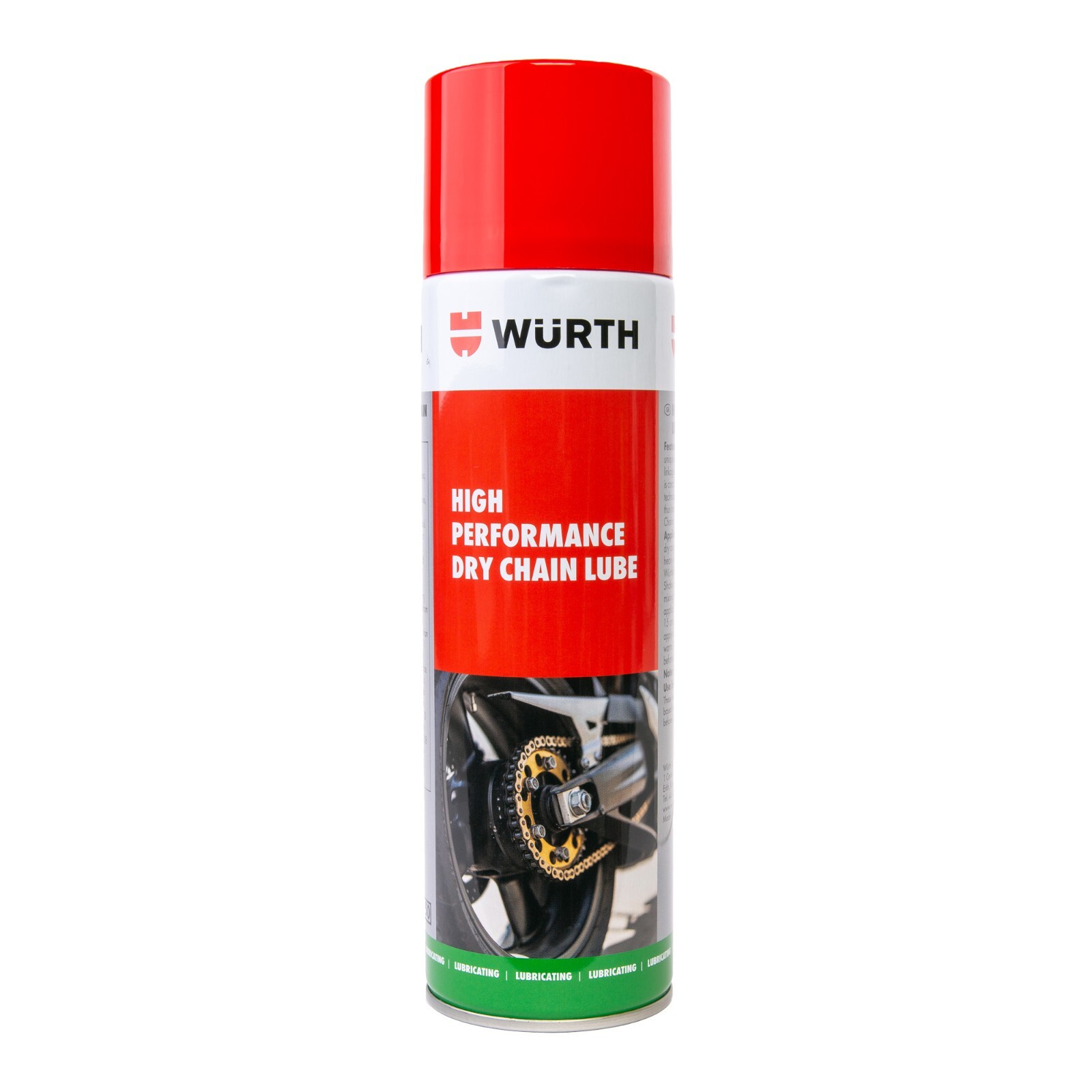 Wurth Motorcycle Chain Lube High Performance Dry Lube Spray Most Chains 500ml