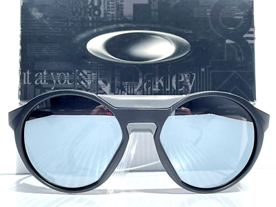 Oakley CLIFDEN Matte Black Round POLARIZED Galaxy Chrome Mirror